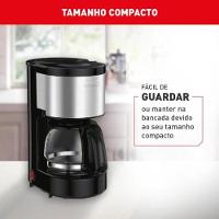 Cafeteira Elétrica Arno Perfectta Inox 600ml Jarra De Vidro 220V - 5