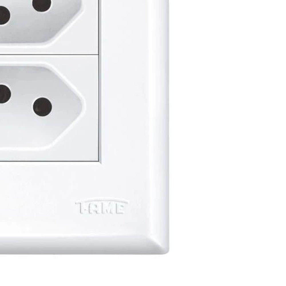 Interruptor Simples E 2 Tomadas 2p+t 20a- 250v - Evidence Fame - 5