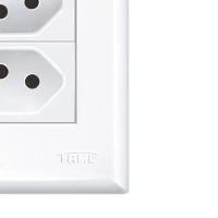 Interruptor Simples E 2 Tomadas 2p+t 20a- 250v - Evidence Fame - 5