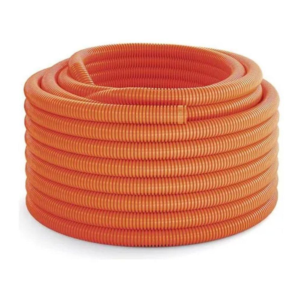 Eletroduto Flexível Corrugado Pvc Laranja 1" Antichama - 1