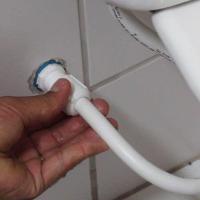 Engate Flexivel Plástico Branco 50cm - 2