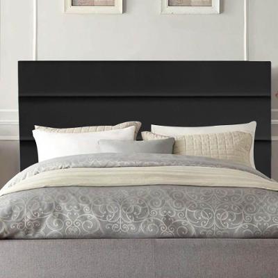 Cabeceira Estofada Argentina 160cm Queen Size Para Cama Colchão Box Quarto Corino Preto - Aurora Line