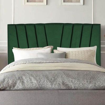 Cabeceira Estofada Bélgica 160cm Queen Size Para Cama Colchão Box Quarto Suede Verde - Aurora Line