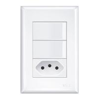 Interruptor Fame 2 Teclas C-tomada Distanciada - 2921 Evidence - 1