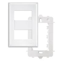 Placa 4x2 C-suporte - 2 Módulos Horizontais - Evidence 2886 - 1