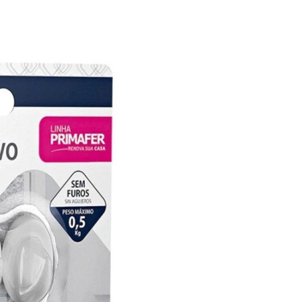 Gancho Adesivo 0.5kg Oval Plástico Branco Atlas - 3