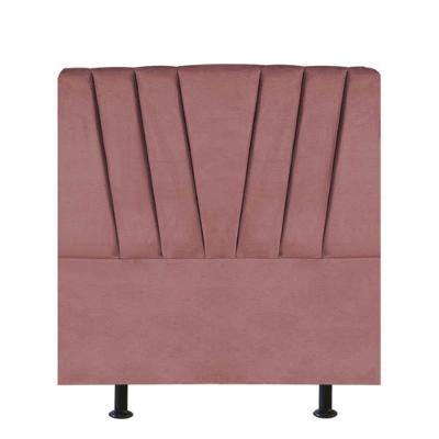 Cabeceira Estofada Bélgica 90cm Solteiro Para Cama Colchão Box Quarto Suede Rose Gold - Aurora Line