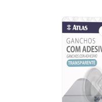 Atlas Gancho Adesivo 6pcs 0,5kg Oval Transp - 2