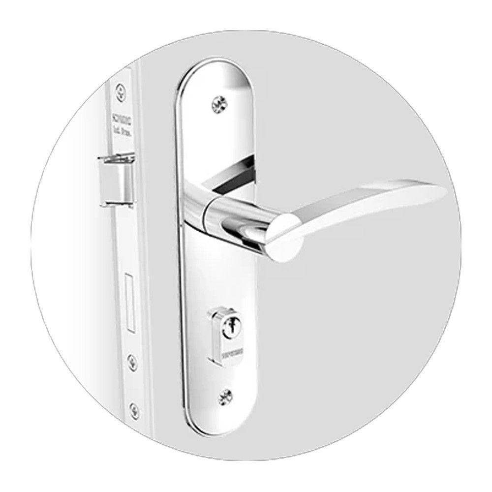 Fechadura Externa Reta Horus Cromado Soprano - 1