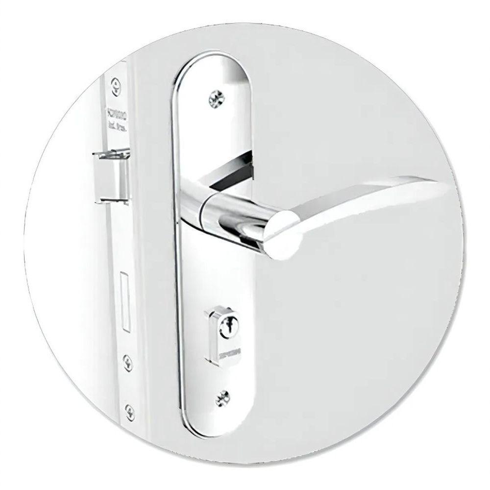 Fechadura Externa Reta Horus Cromado Soprano - 2