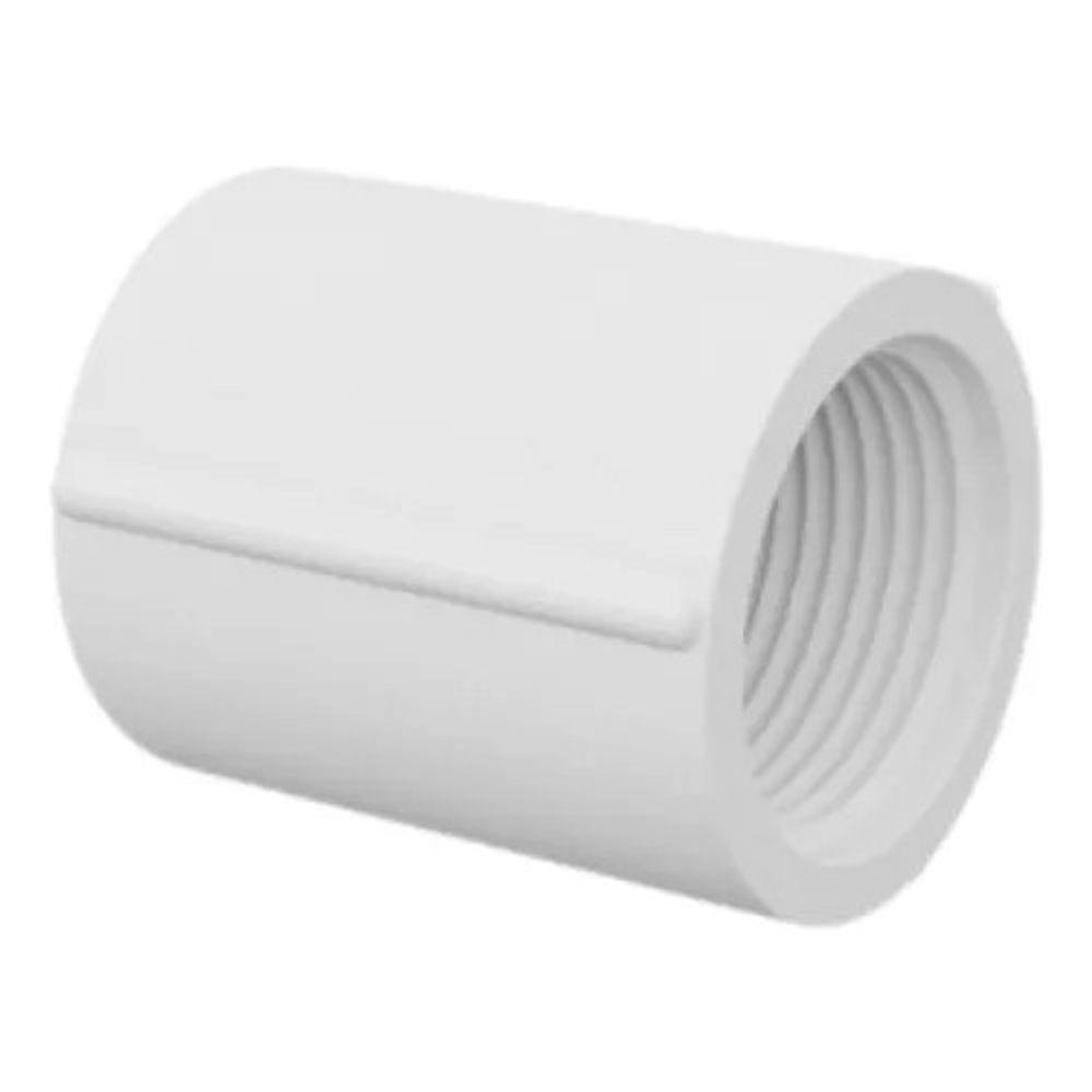 Luva 1-2 X 1-2 Rosca Interna Pvc Branca - 3