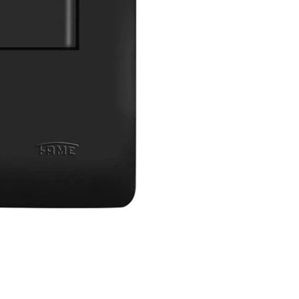 Interruptor Fame 1 Tecla Simples - 4046 Habitat Black - 5