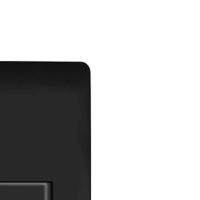 Interruptor Fame 1 Tecla Simples - 4046 Habitat Black - 3