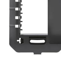 Placa 4x2 C-suporte - 1 Módulos Horizontais - 4071 Habitat Black