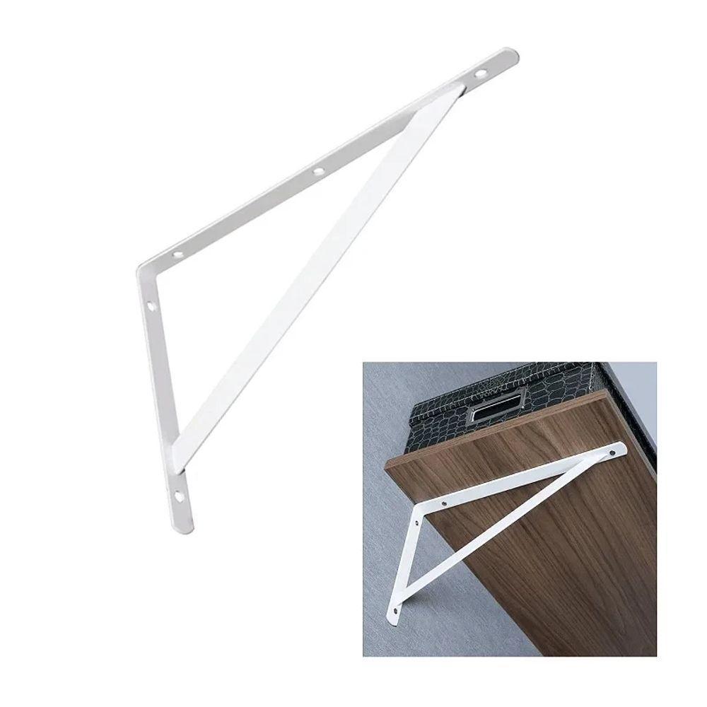 Mão Francesa Forte Metálico Branco Bomfix 23x15 - 1