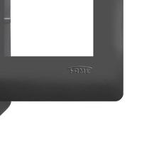 Placa 4x2 C-suporte - 3 Módulos Horizontais - Habitat Black 4075 - 5