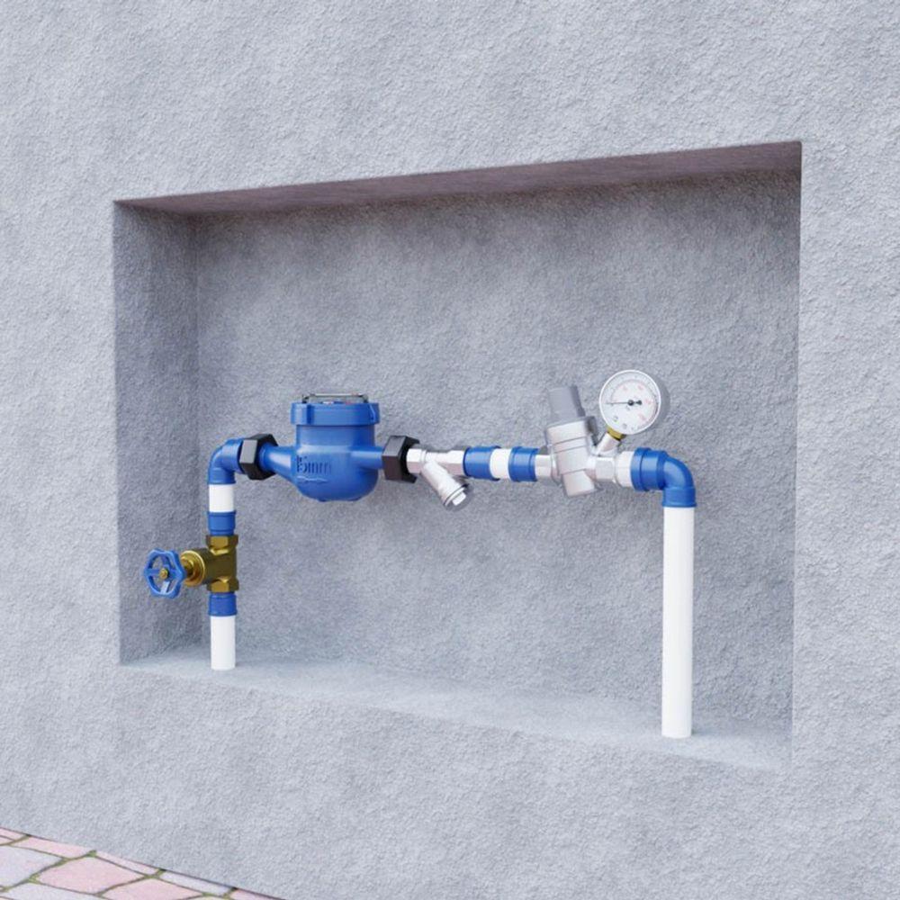Kit Duchão Com Válvula Redutora De Pressão Com Manômetro Integrado - Blukit - 2