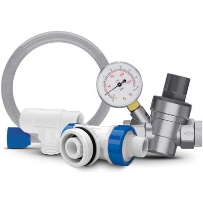 Kit Duchão Com Válvula Redutora De Pressão Com Manômetro Integrado - Blukit