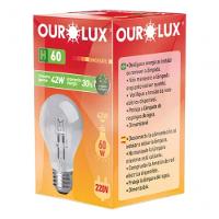 Lâmpadas Eco Halógena Clara H60 42w 220v 2800k - 1