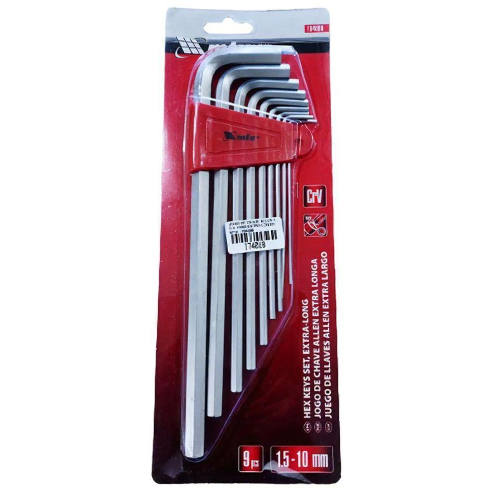 Jogo De Chaves Allen Curta 1.5 A 10mm C- 9 Peças Mtx - 1