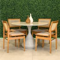 Mesa De Jantar Cone Lamp Redonda Laca - 120cm - 4