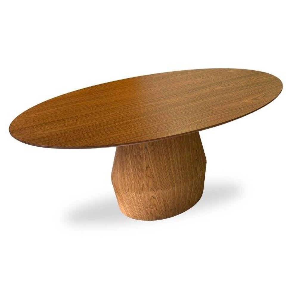 Mesa De Jantar Cone Balone 198x122 Cm Freijó Natural E Design Exclusivo - 3