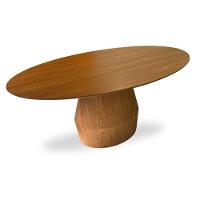 Mesa De Jantar Cone Balone 198x122 Cm Freijó Natural E Design Exclusivo - 3