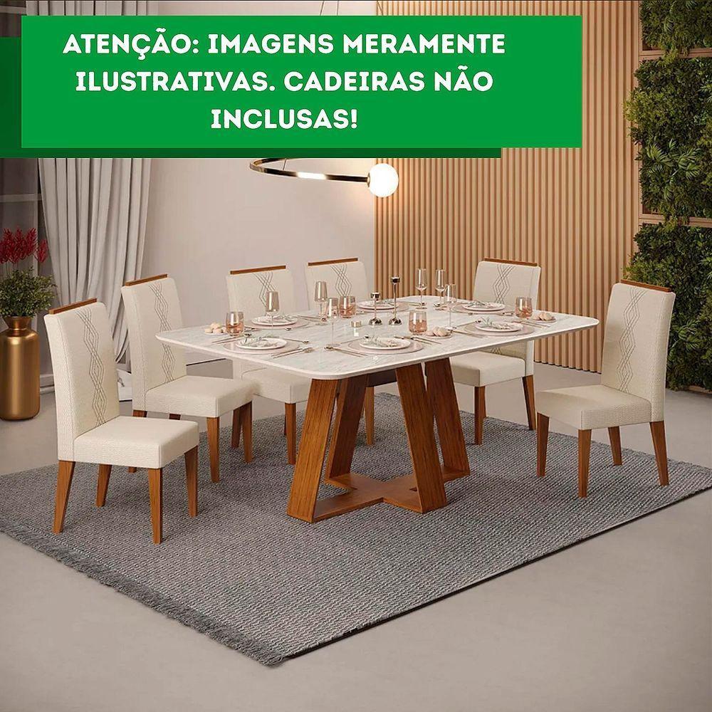 Mesa Kiara Tampo Chanfrado Curvo Madeira Freijó Com Quartzo - 3