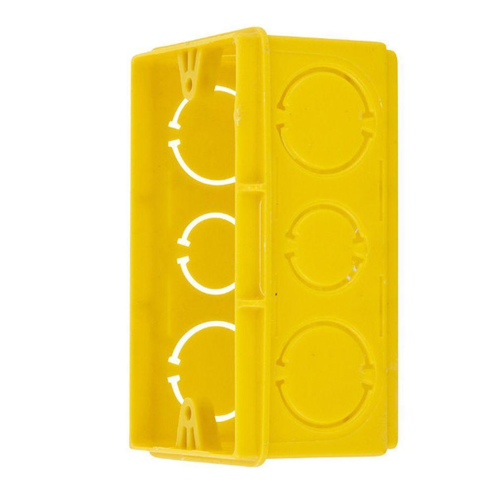 Caixa De Luz 4x2 Retangular Amarela - 1