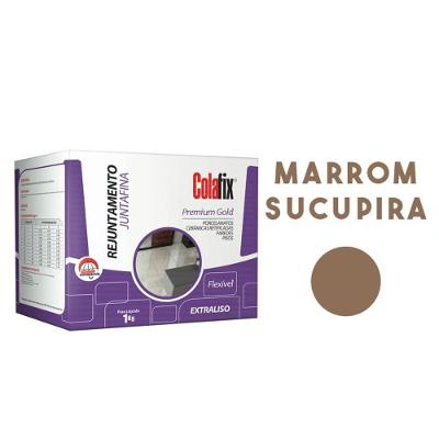 Rejunte Colafix Junta Fina 1kg - Marrom Sucupira
