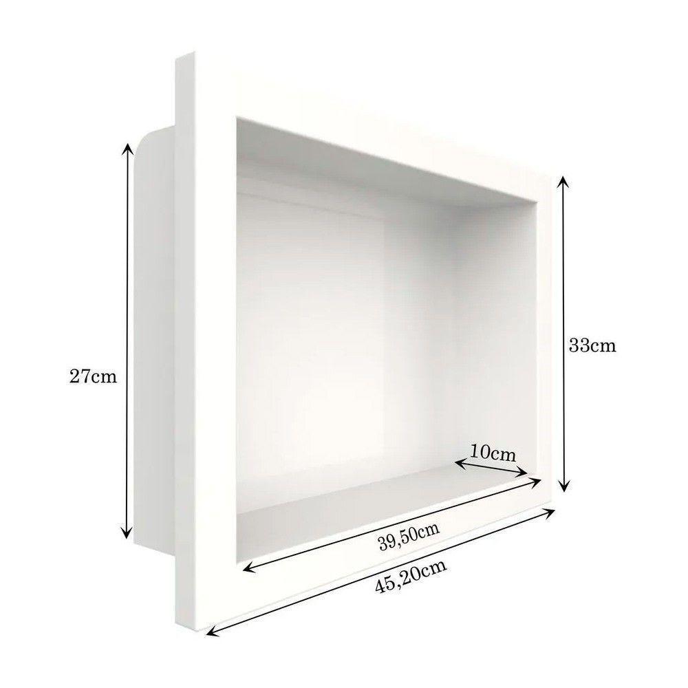 Nicho Bosi Médio Branco - 45x10x33 - 2