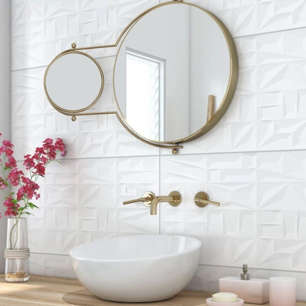 Azulejo Fioranno Menfi Bianco Plus - 38x75 A - 2