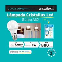 Lampada Cristallux Led Bulbo - 9w 3000k - 2