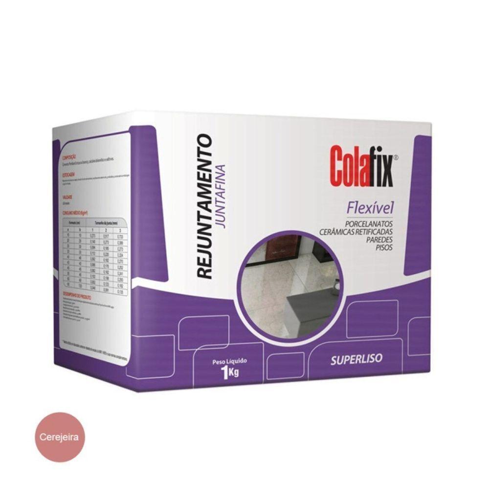 Rejunte Colafix Junta Fina 1kg - Cerejeira - 1