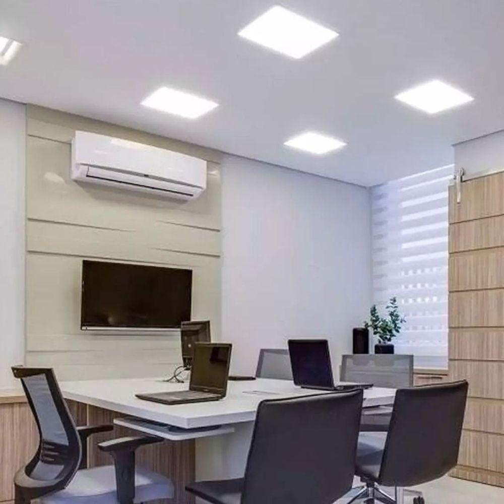 Painel Led Cristallux Quadrada Embutir - 12w 6500k - 2