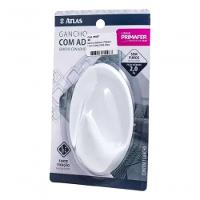 Gancho Adesivo Plástico 2,0kg 2505 Atlas - 1