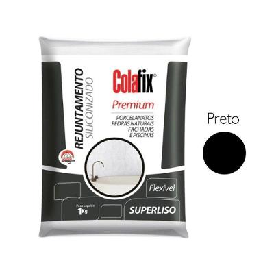Rejunte Colafix Siliconizado 1kg - Preto