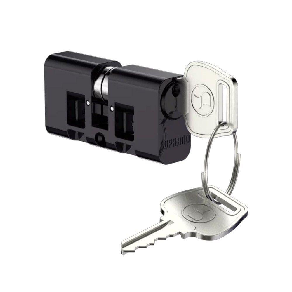 Cilindro Tambor Para Fechadura Soprano Preto - 1