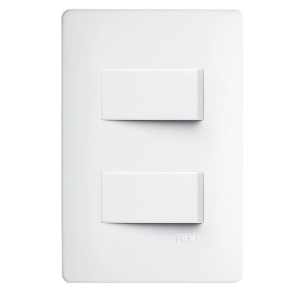 Interruptor Fame 2 Teclas Distanciadas - 2904 Evidence - 1