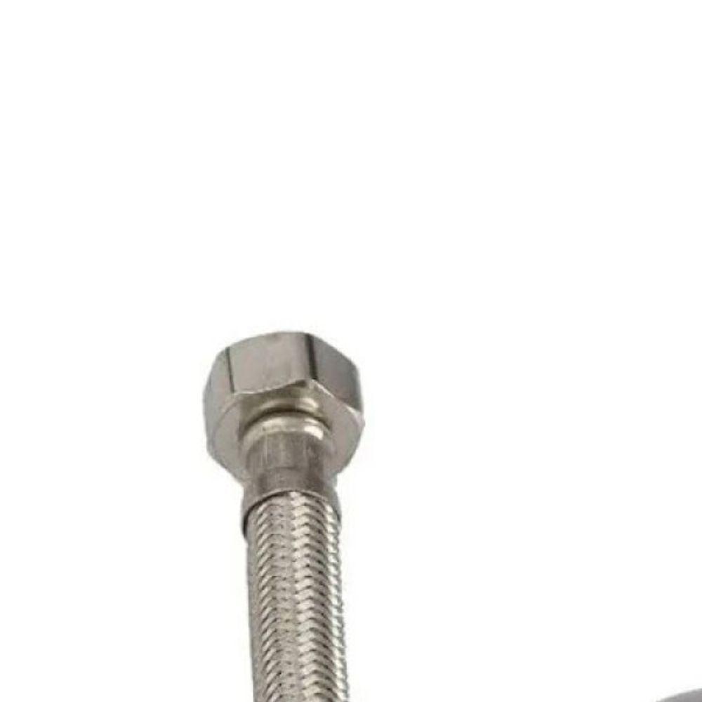 Engate Flexível Com Registro Alavanca 1-2x40cm Aço Inox Japi 40cm - 2