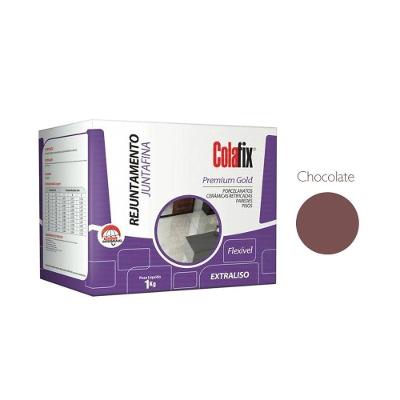 Rejunte Colafix Junta Fina 1kg - Chocolate