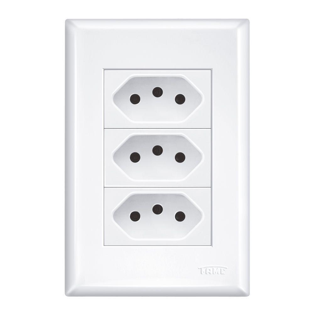 Tomada Fame 2p + T 10a Tripla - 3267 Evidence - 1