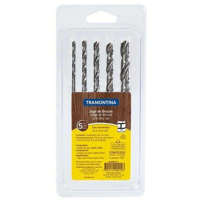 Jogo De Brocas Para Aço Tramontina 5 Peças