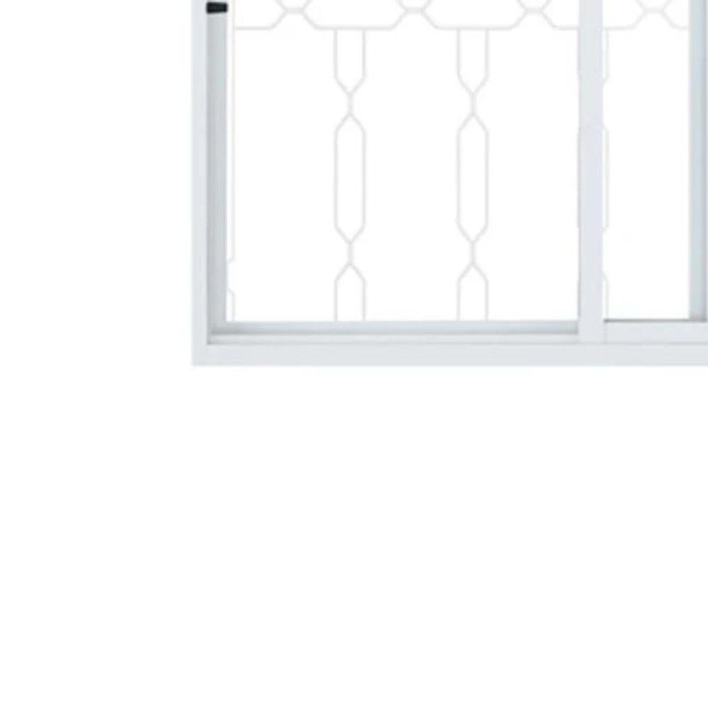 Janela Correr Vitralfer 120x100 - 2 Folhas - 1 Fixa C-grade - Branca - 4