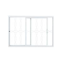 Janela Correr Vitralfer 120x100 - 2 Folhas - 1 Fixa C-grade - Branca - 1