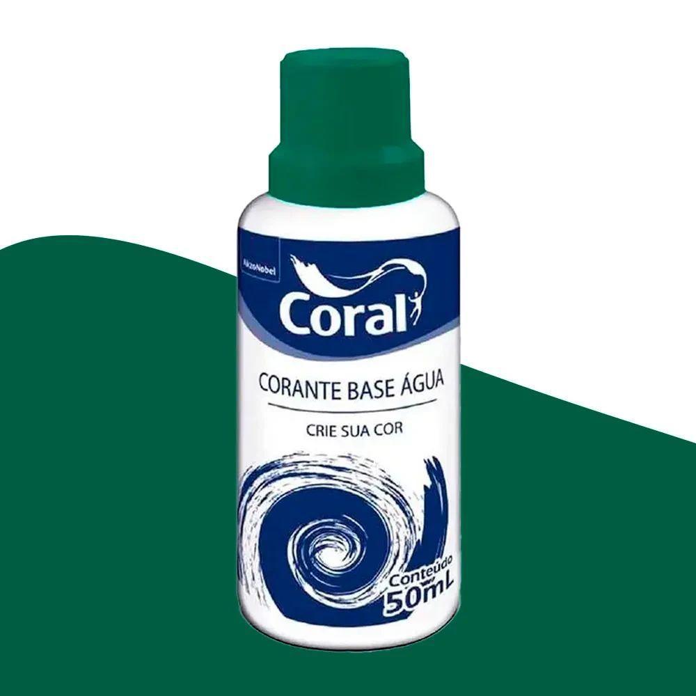 Corante Liquido água 50ml Coral Verde - 1