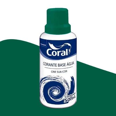 Corante Liquido água 50ml Coral Verde