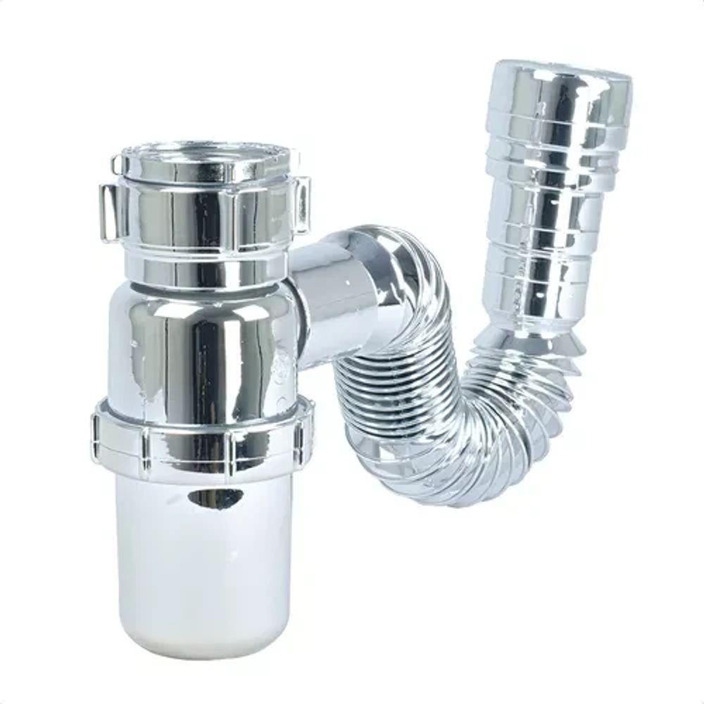 Sifão Sanfonado Universal Com Copo Astra - Ssuc - 4