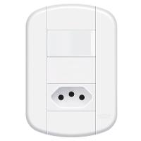 Interruptor Simples Com Tomada 20a Fame - 3925 Blanc - 1