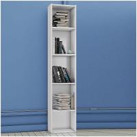 2 Estantes Multiuso 4 Prateleiras Janaína Branco Ajl Móveis - 9